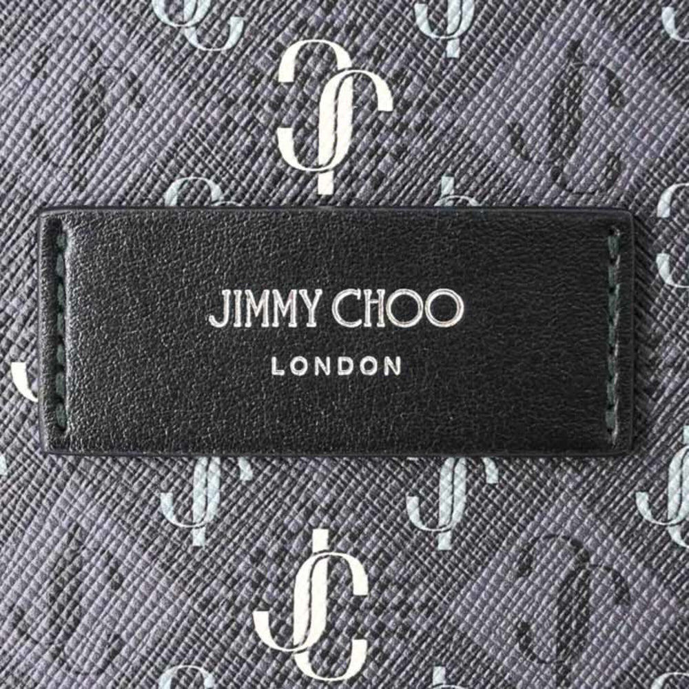 JIMMY CHOO WILMER XPO Backpack JC Monogram Grey Sage Men's Women's J000161023001 — Like New