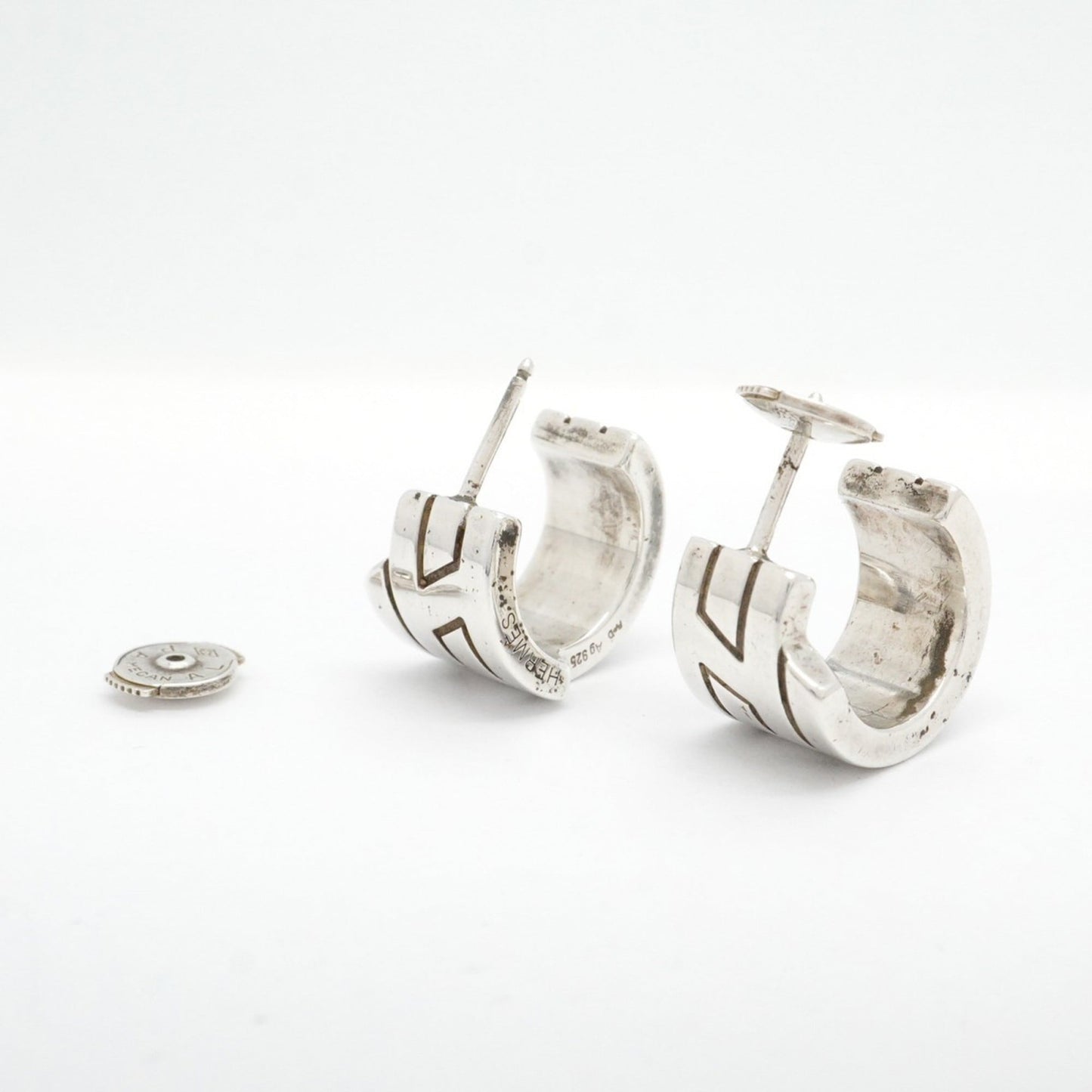 Hermes Italique earrings in 925 silver for men and women