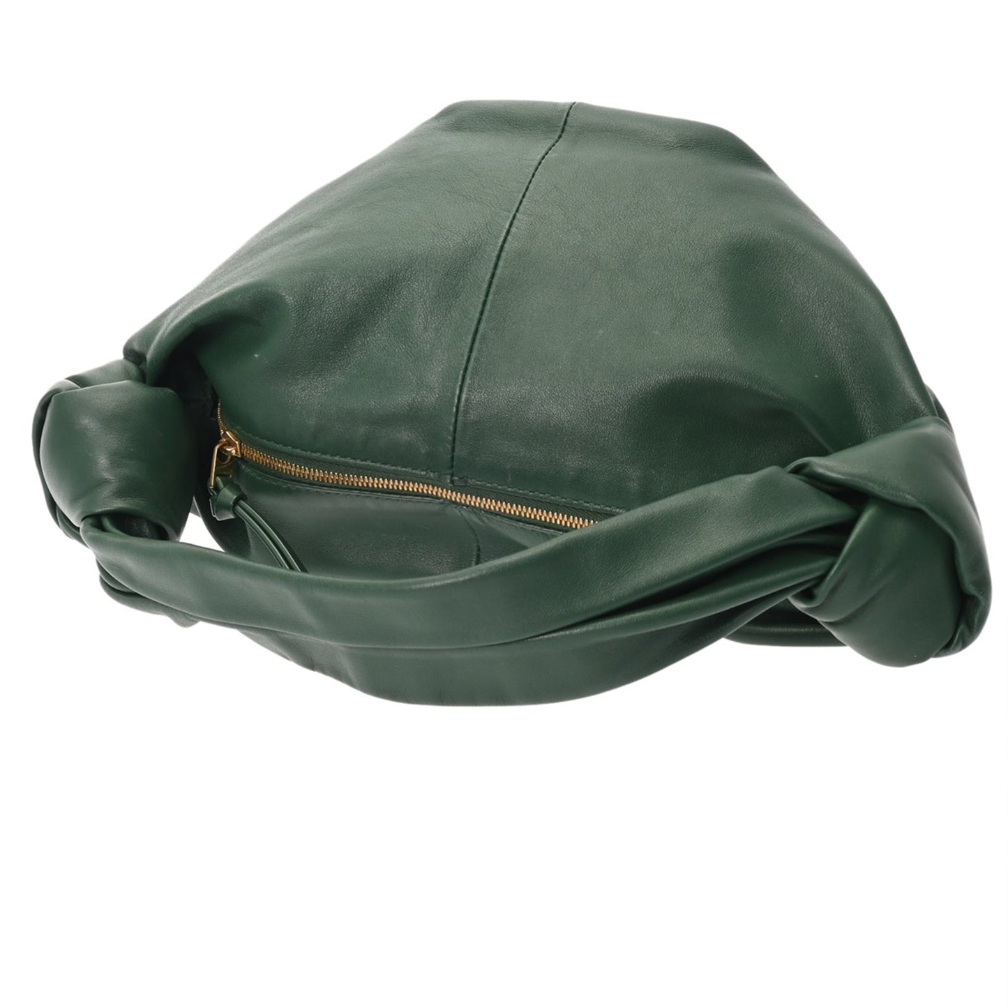 BOTTEGA VENETA Double Knot Green Women's Leather Handbag, A Rank, Pre-owned, Ginzo