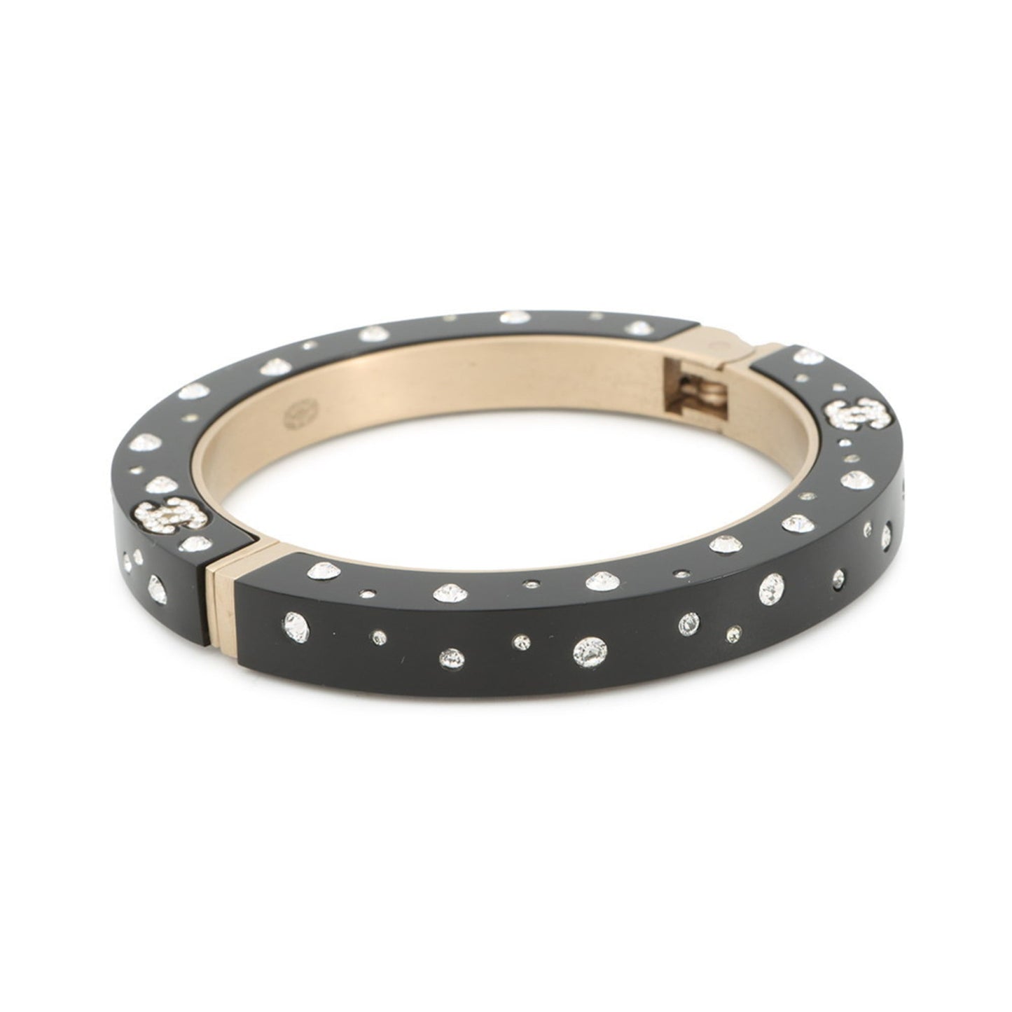 Chanel Coco Mark Rhinestone Bangle 09P CHANEL