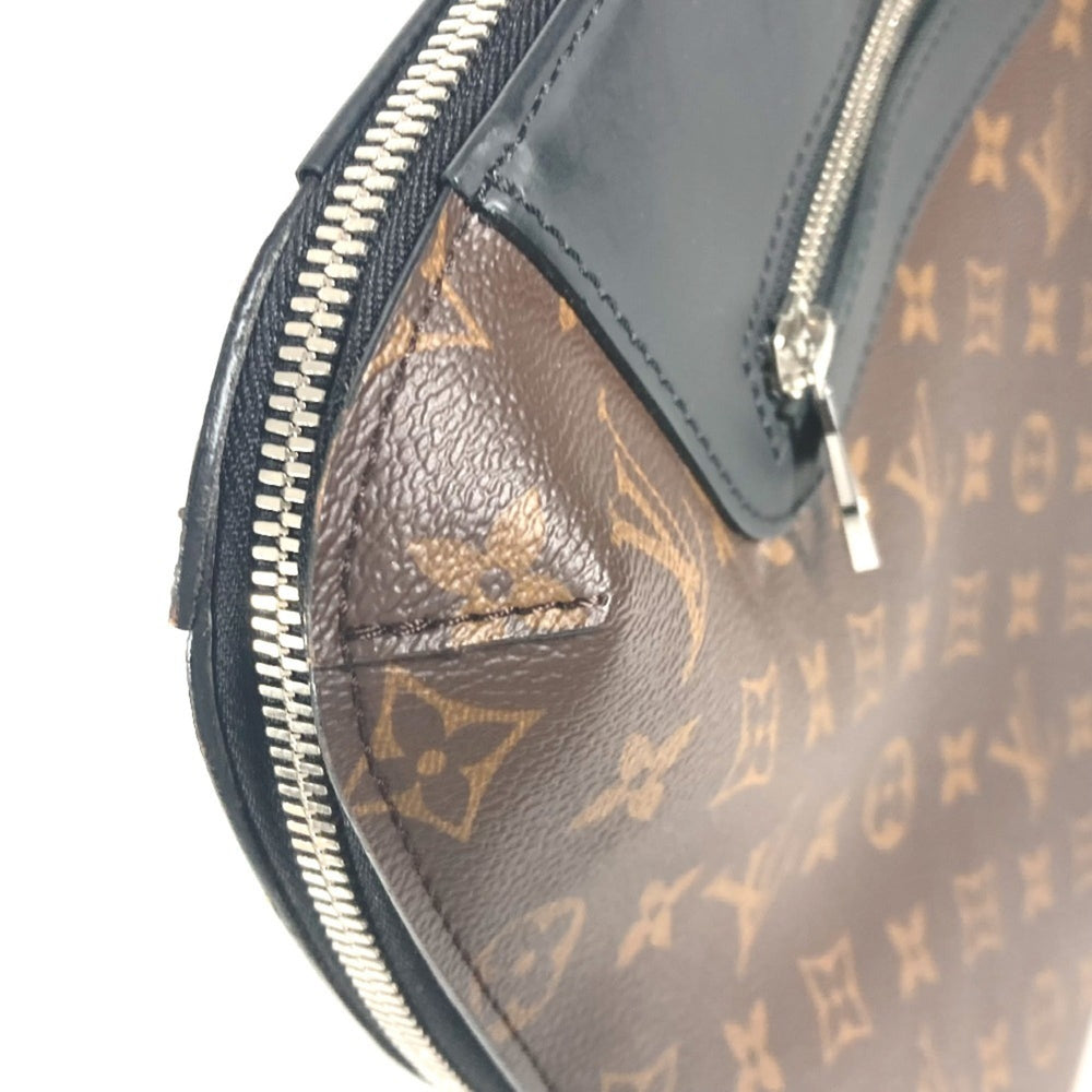 LOUIS VUITTON M54019 Monogram Macassar Porte Document Jour PDJ Bag Shoulder Tote Handbag Canvas Men's Brown G-241125-30 — Like New