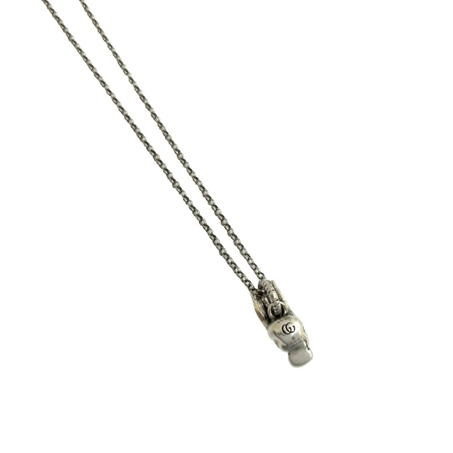 GUCCI Anger Forest Rabbit Head Necklace in Sterling Silver, Pendant, 59030