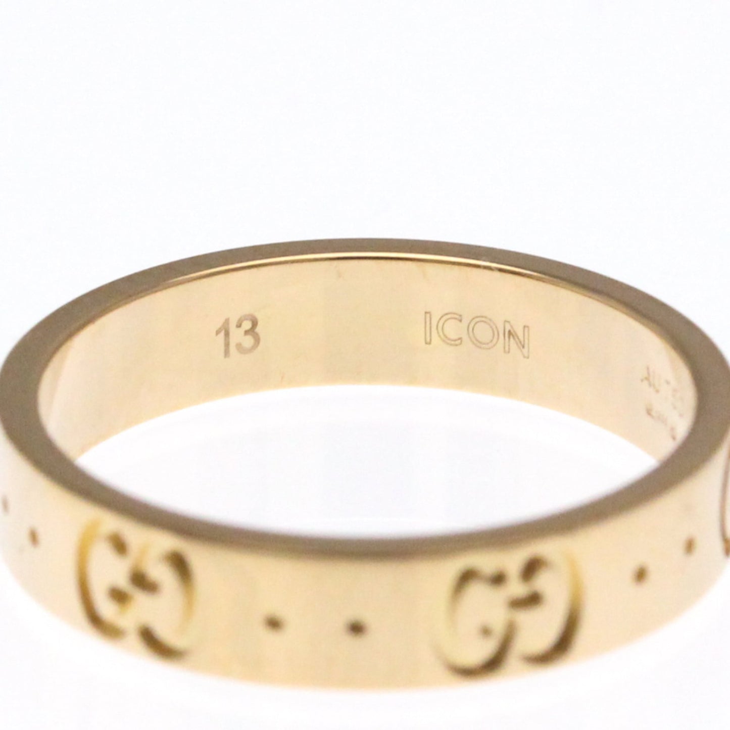 Gucci Icon Pink Gold (18K) Fashion No Stone Band Ring Pink Gold