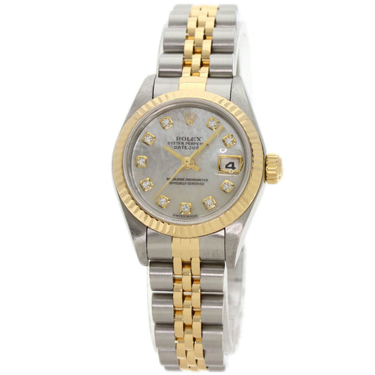 Rolex 79173NG Datejust 10P Diamond Watch Stainless Steel SSxK18YG Ladies ROLEX