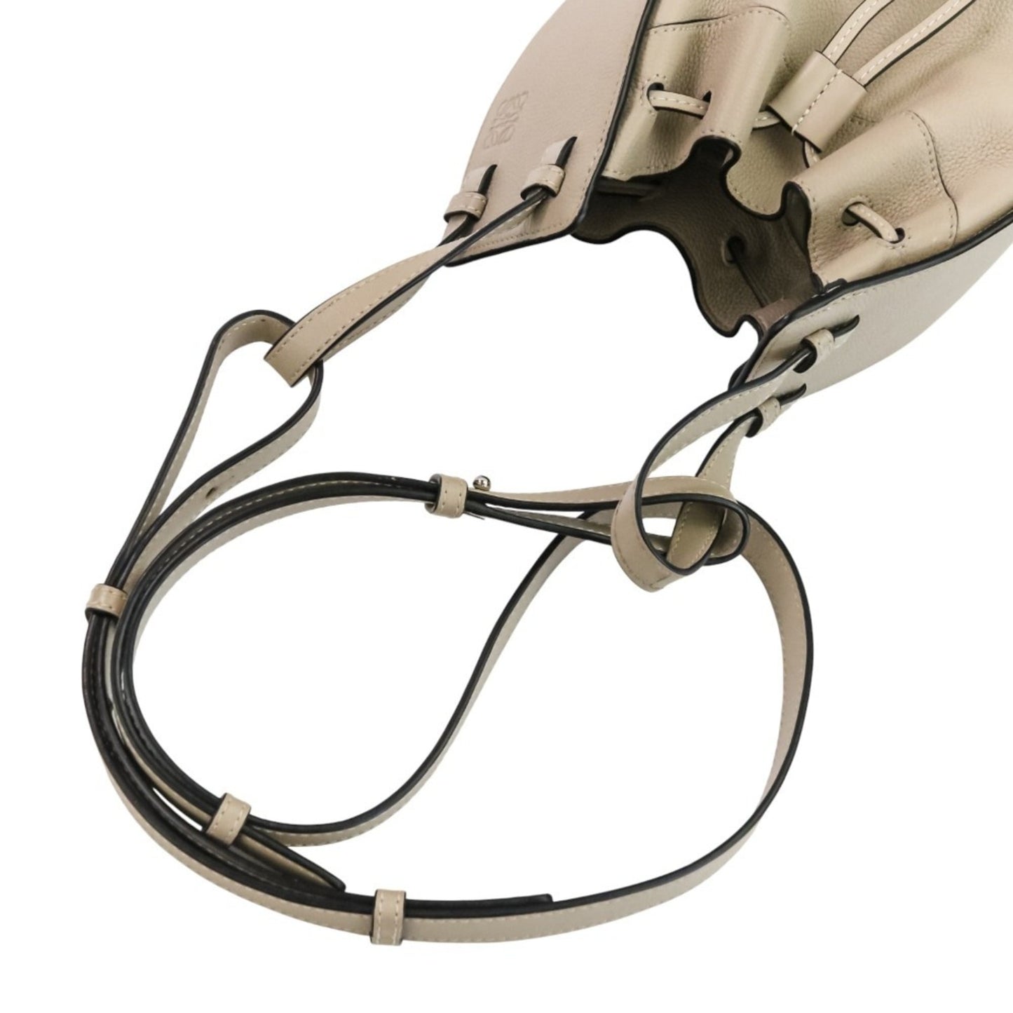 LOEWE HAMMOCK DRAWSTRING MINI 2-way handbag/shoulder bag in greige for women