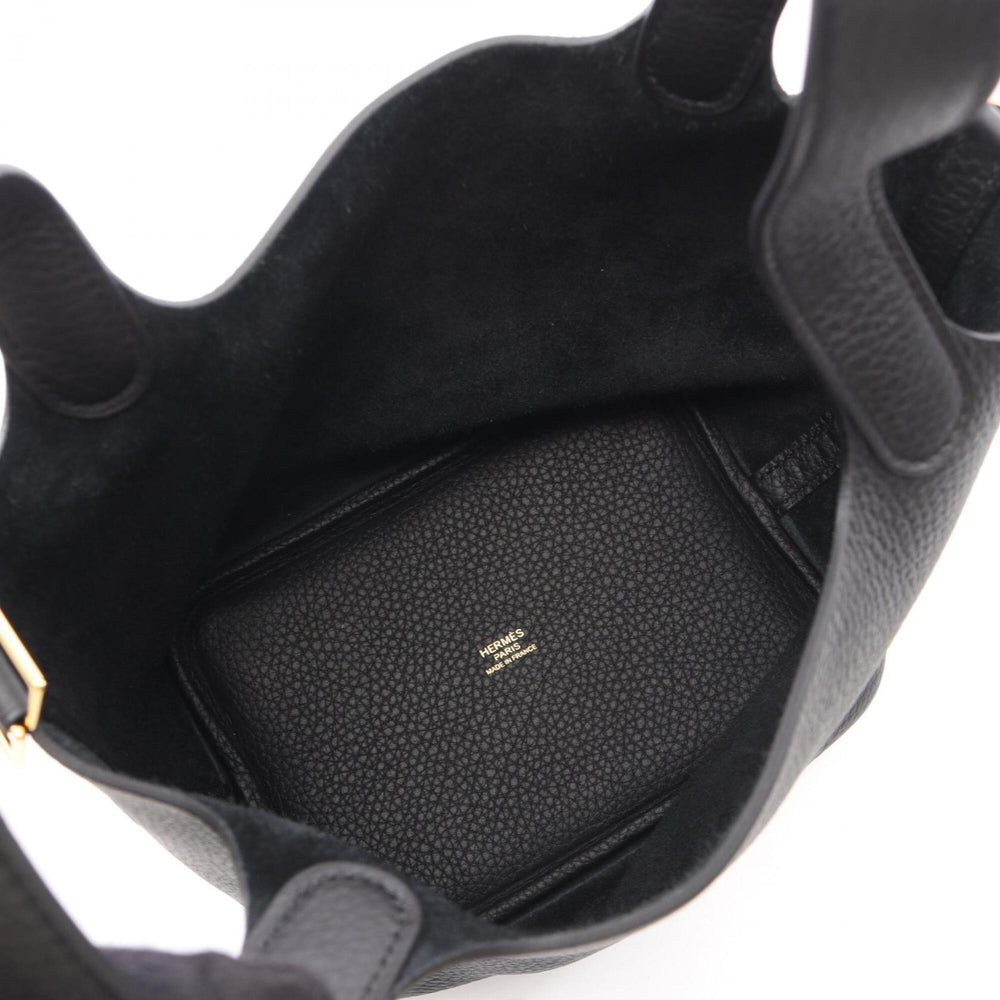 Hermes Picotin Lock PM Handbag, Leather, Taurillon Clemence Women's, Black — New - Store Return