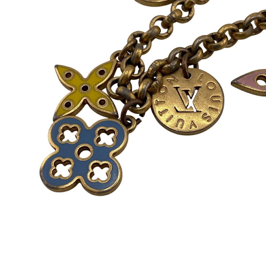 LOUIS VUITTON M66005 Porte Cressiennes Key Ring Bag Charm, Gold, Women's