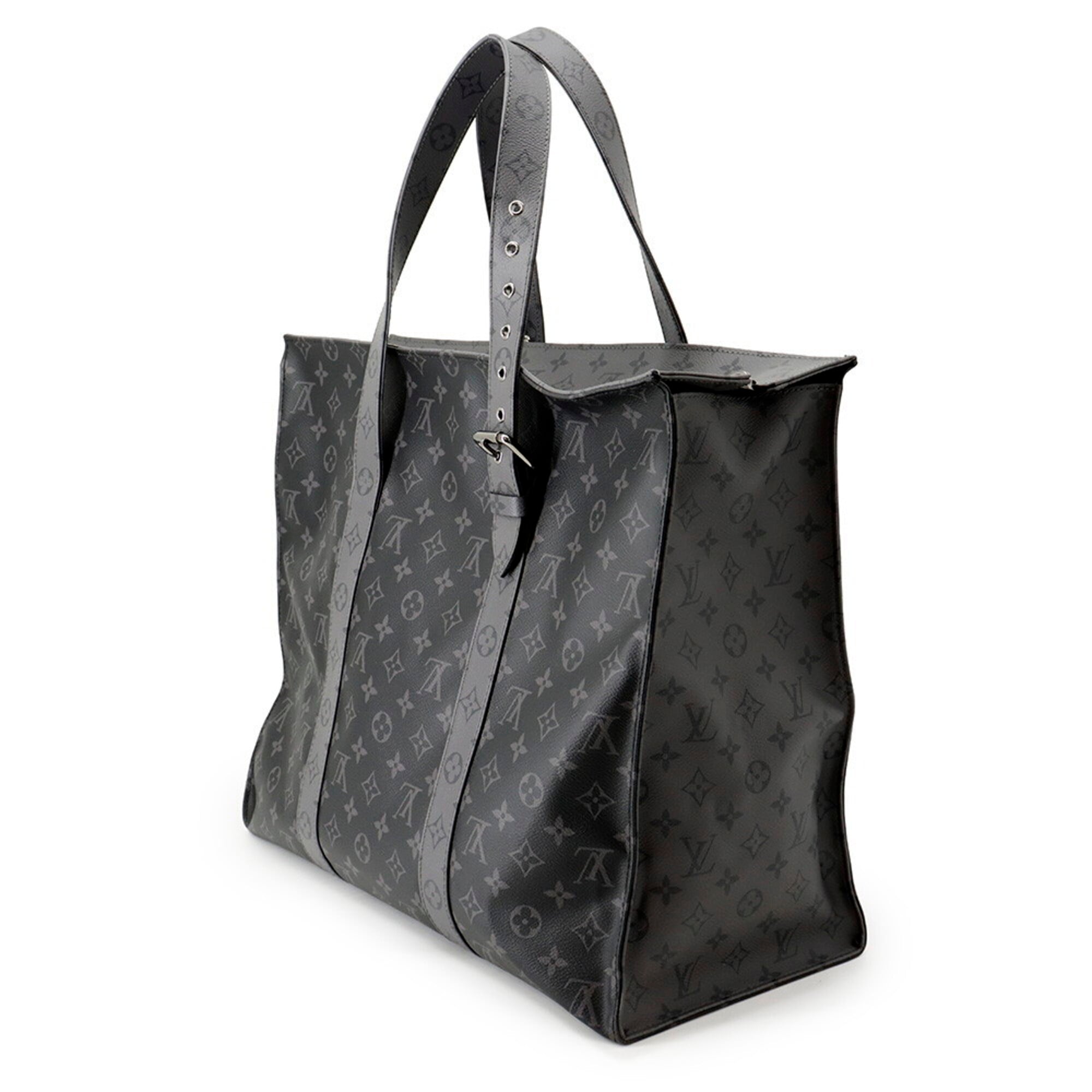 Louis Vuitton Monogram Eclipse Reverse Cabas Zip GM Tote Bag M45379 LOUIS VUITTON Black Handbag — Like New