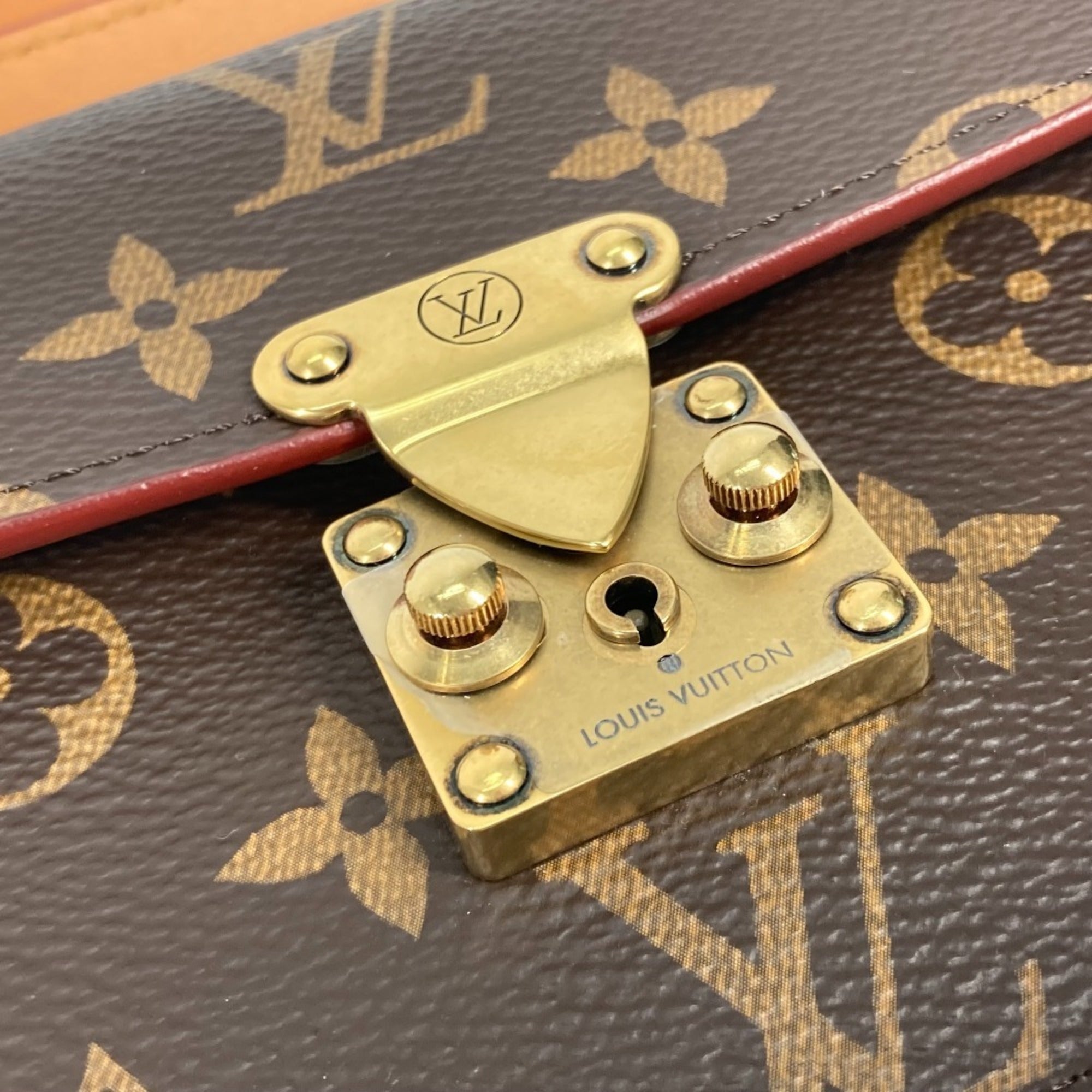 LOUIS VUITTON M44667 Monogram S-Lock Belt Pouch PM, Bag, Shoulder Waist Canvas, Women's, Brown, Like New — Like New
