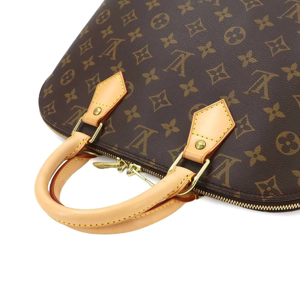 Louis Vuitton Monogram Alma Handbag, Brown, M51130, Gold Hardware — Like New