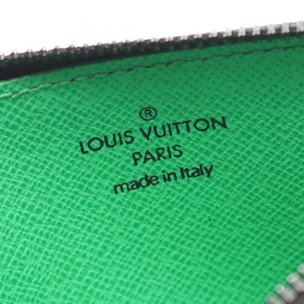 Louis Vuitton Monogram Macassar Coin and Card Holder Wallet, Leather, Men's, Brown Green, M81627