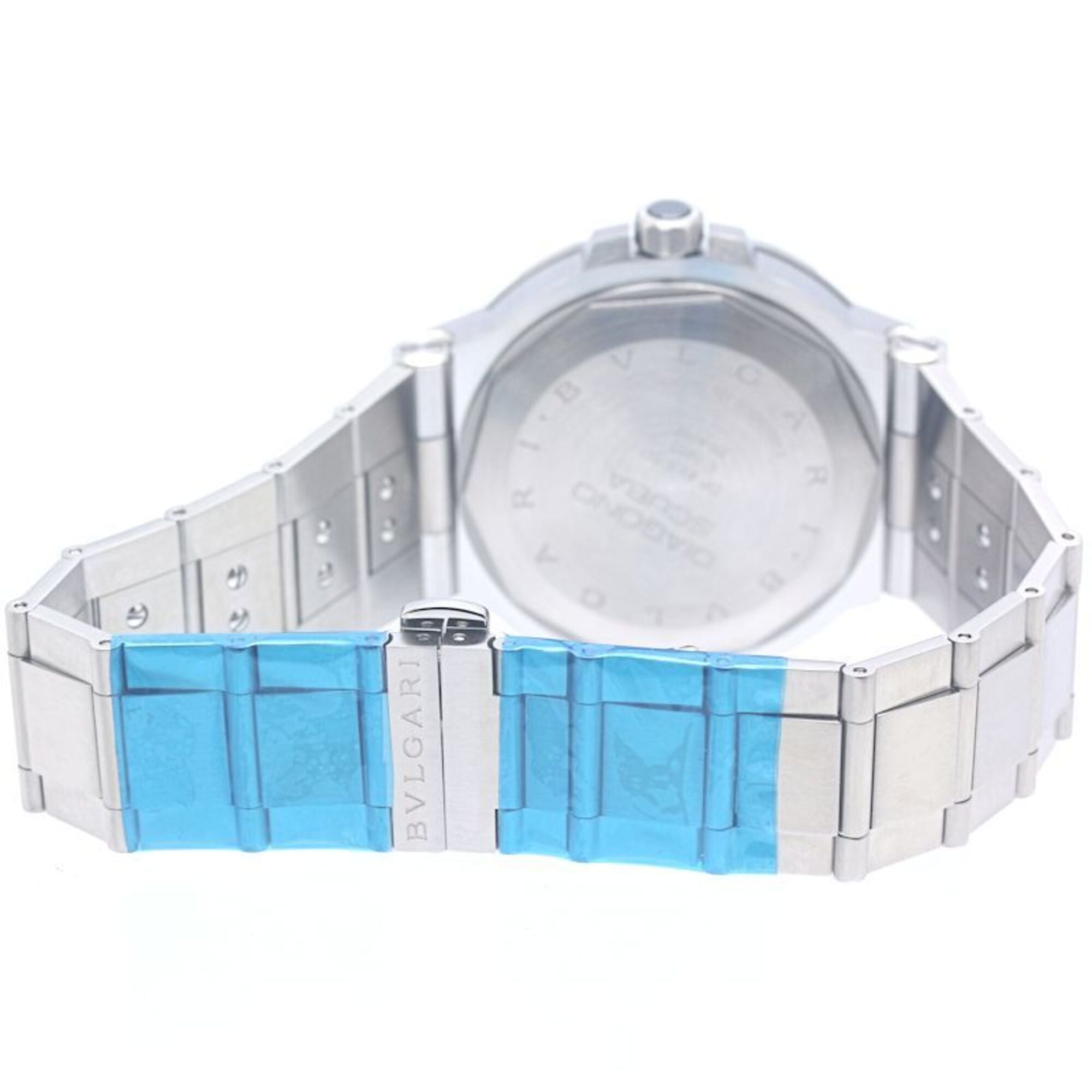 BVLGARI Diagono Scuba DP41BSSSD DP41SSD Men's Watch SS 40379 — Very Good