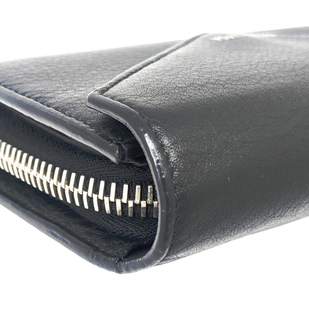 BALENCIAGA Paper Manny Leather Black 371661 Large Wallet Long Men's Women's