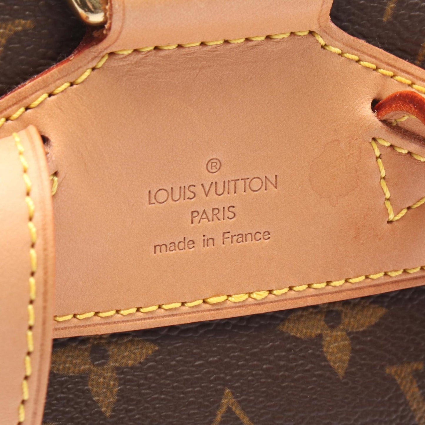 Louis Vuitton Montsouris MM Monogram Backpack, Coated Canvas and Leather, Brown, M51136, Women's