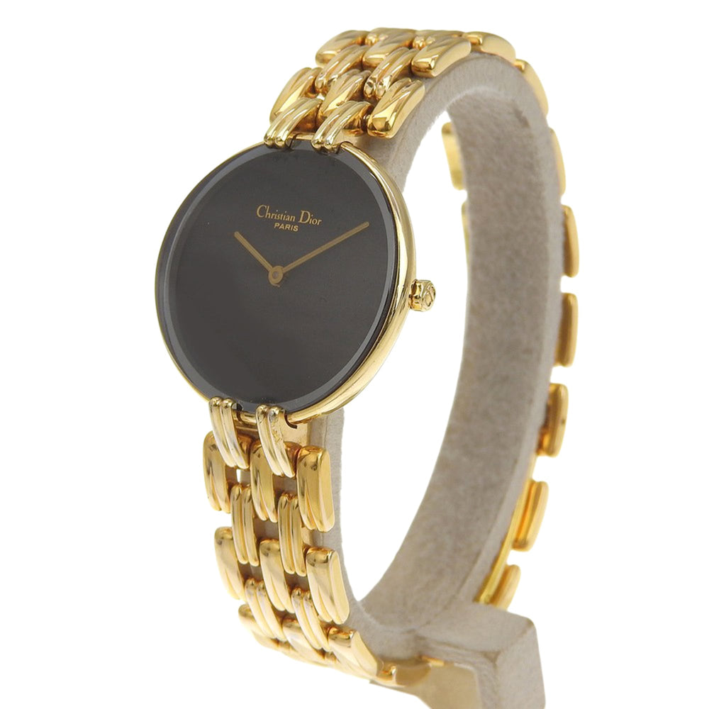Christian Dior Bakira Watch D46.154.4 Stainless Steel Quartz Analog Display Black Dial Women's — Good