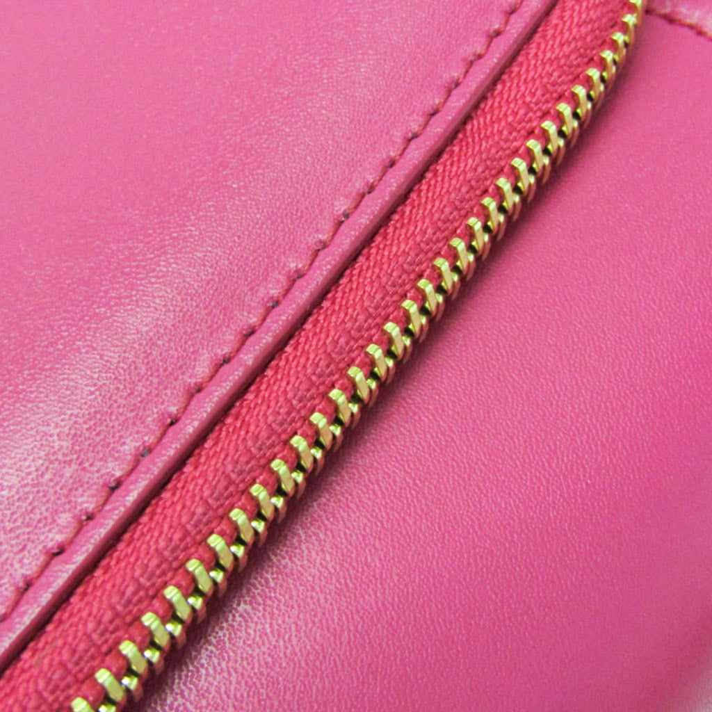 Salvatore Ferragamo Vara Ribbon New Bianco FZ-21 G 877 Women's Leather Shoulder Bag Pink