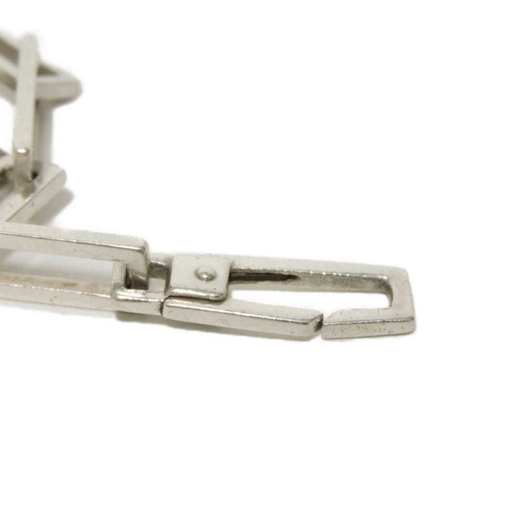 Gucci G Mark Bracelet, Old Square Link Chain, Sterling Silver 925, Men's and Women's