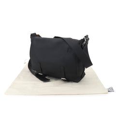 Loewe Military Shoulder Handbag, Leather, Black, Silver Hardware, 337 02 N64 Messenger Bag — Like New