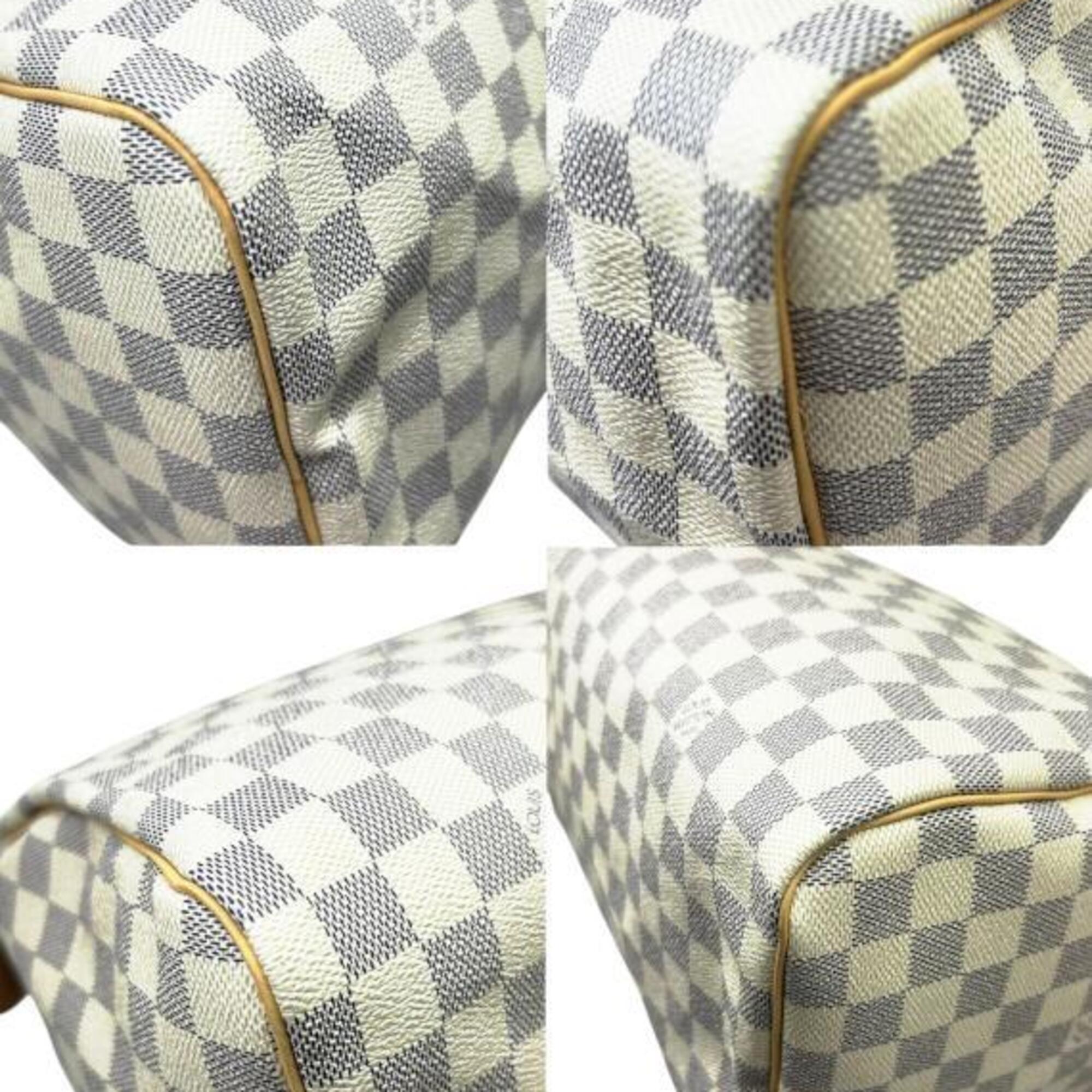 LOUIS VUITTON Damier Azur Speedy 30 M41533 SP3057 Handbag PVC Mini Boston Women's Men's — Like New