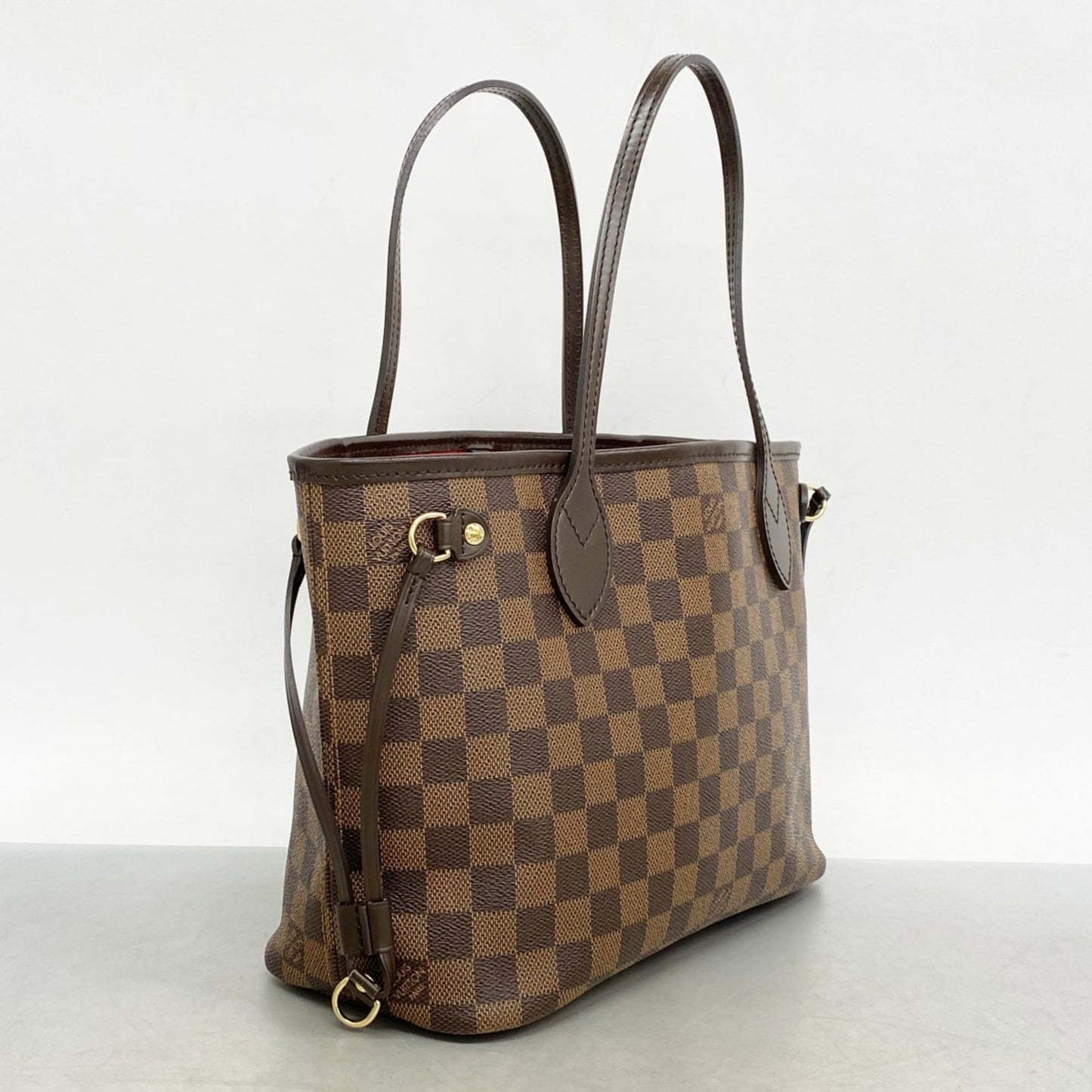 Louis Vuitton Damier Neverfull PM Tote Bag N51109 Ebene for Women