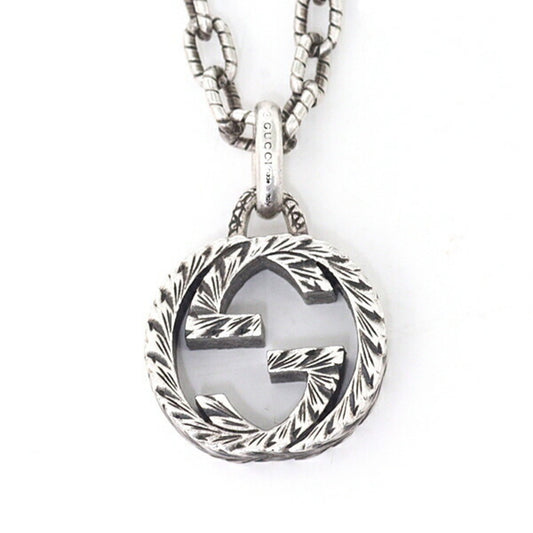 GUCCI Gucci Interlocking Pendant Necklace Sterling Silver Ag925 Approx. 45cm 455307
