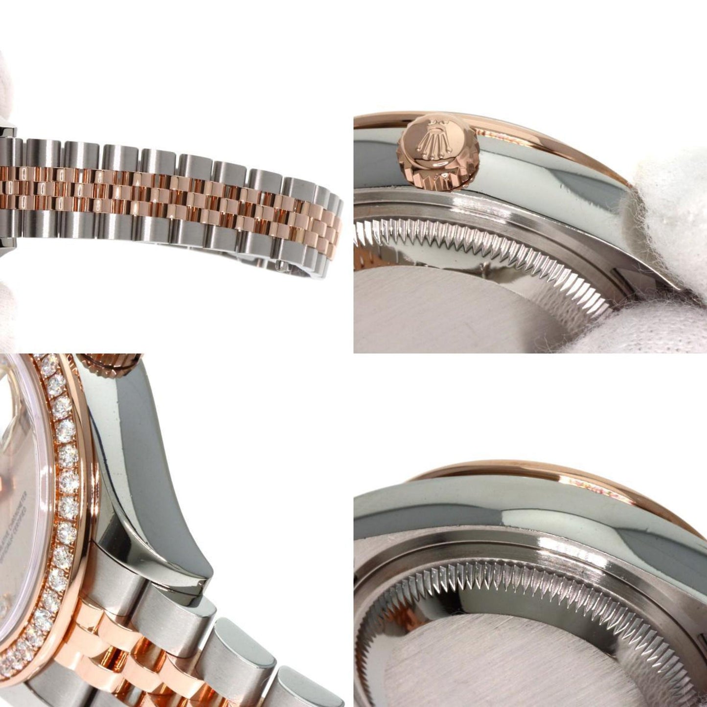 Rolex 279381RBR Datejust 9P Star Diamond IX Watch Stainless Steel SS x K18PG Ladies