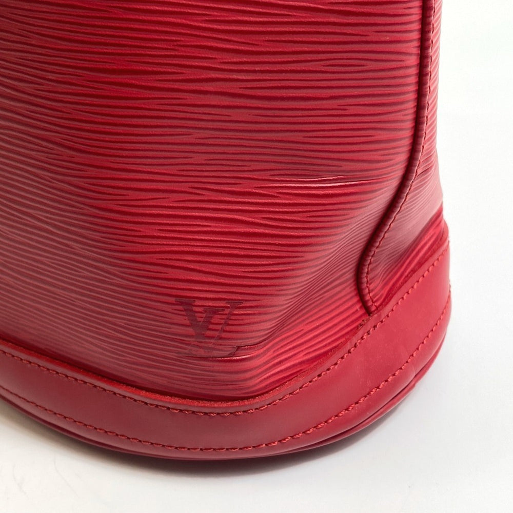 LOUIS VUITTON M5899E Epi Petite Bucket PM Bucket-Shaped Shoulder Bag in Leather, Women's, Rouge Red — Like New