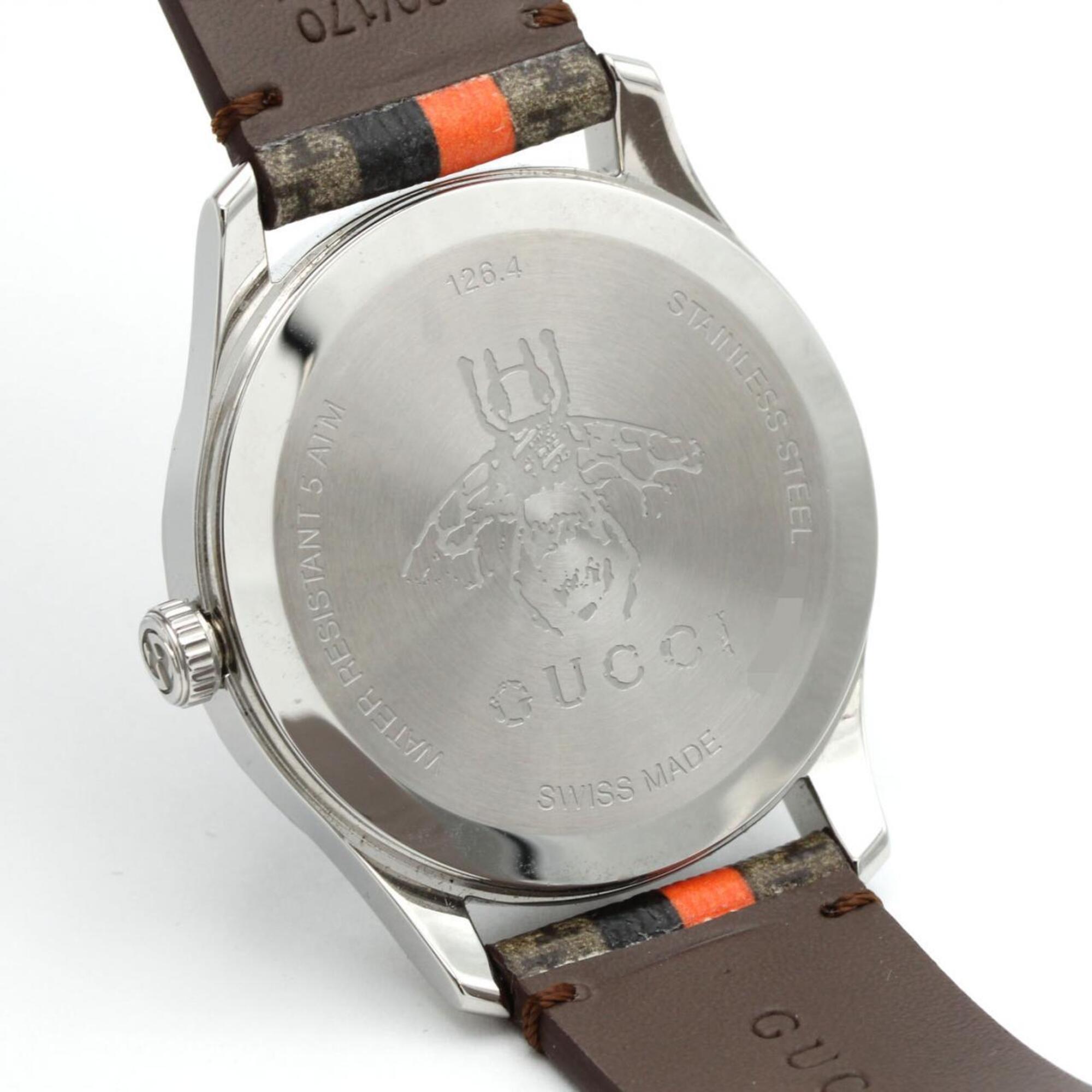 Gucci G-Timeless 126.4 YA1264186 Stainless Steel Quartz Watch — Very Good