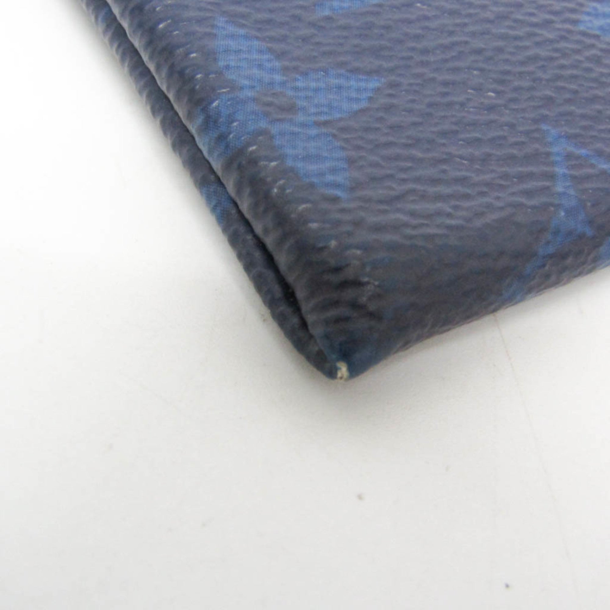 Louis Vuitton Taiga Pochette Discovery PM M30278 Men's Clutch Bag Cobalt