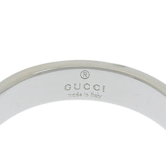 Gucci Interlocking G Icon Ring, 18K White Gold, Approx. 3.4g, Size #13 (approx. US size 12.5) — Like New