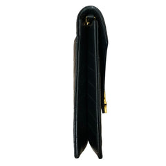 Yves Saint Laurent SAINT LAURENT PARIS BO MONOGRAMME Cassandra V-Stitch Chain Shoulder Bag in Black for Women — Like New