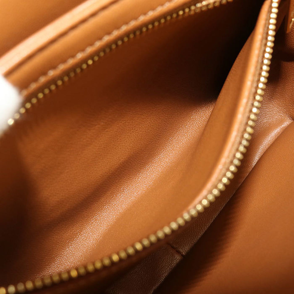 CELINE Classic Triomphe Crossbody Shoulder Bag, Women's, Beige — Like New