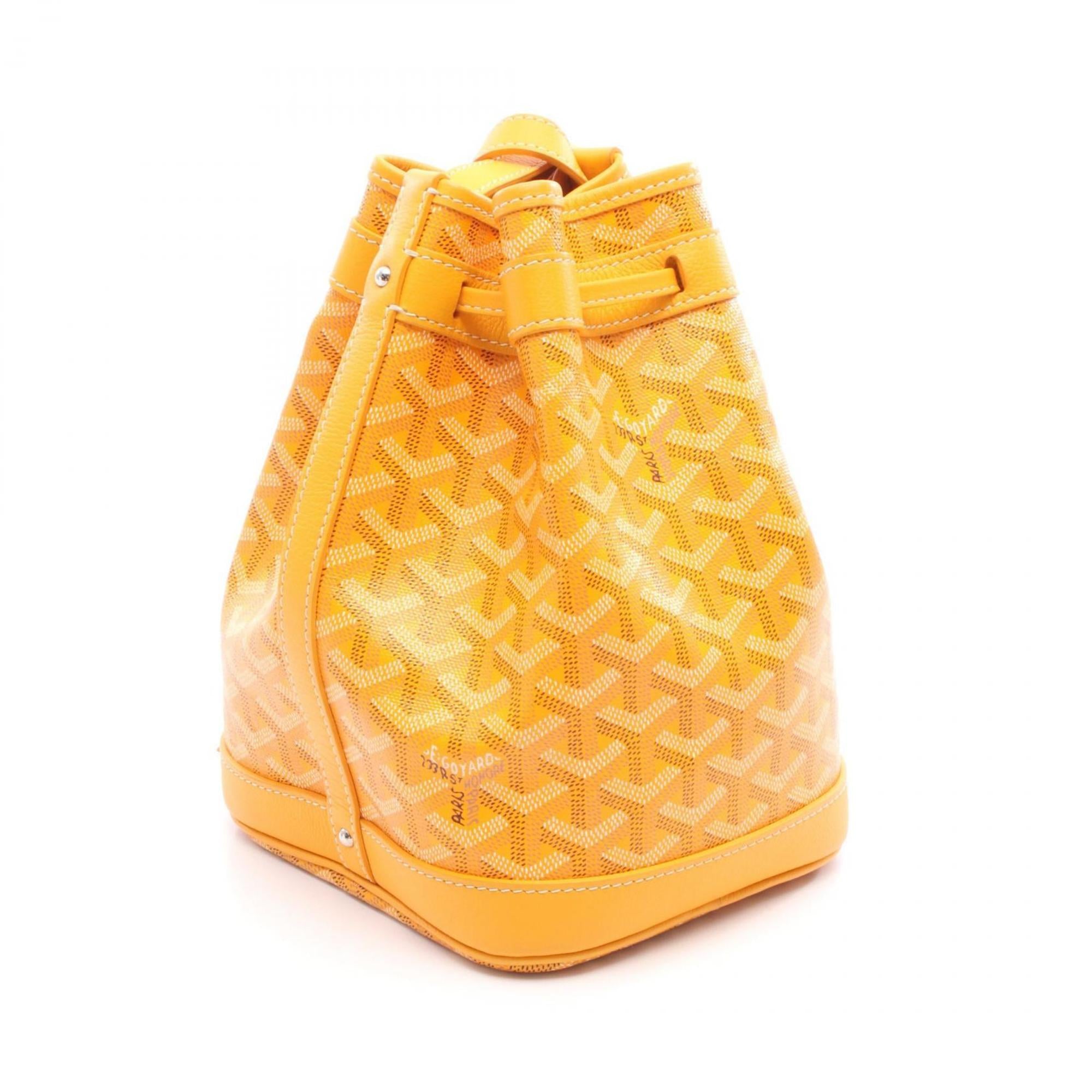 Goyard GOYARD shoulder bag, coated canvas, women's, yellow, multicolor