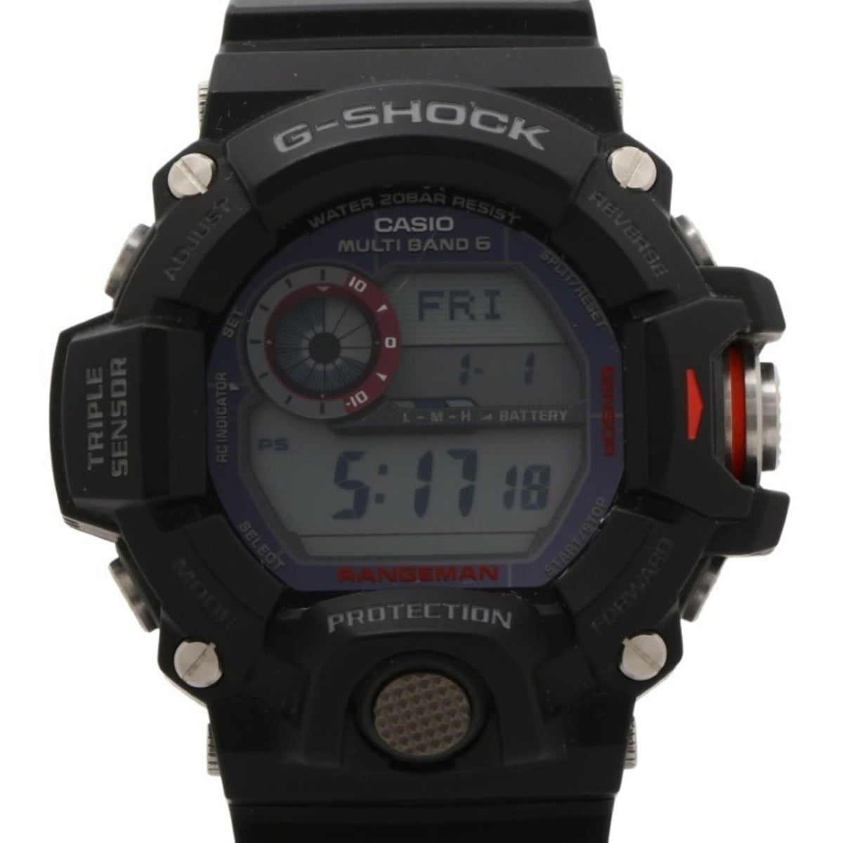 CASIO G-SHOCK MASTER OF G - LAND RANGEMAN GW-9400J-1JF Black Resin Men's Digital Watch — Very Good