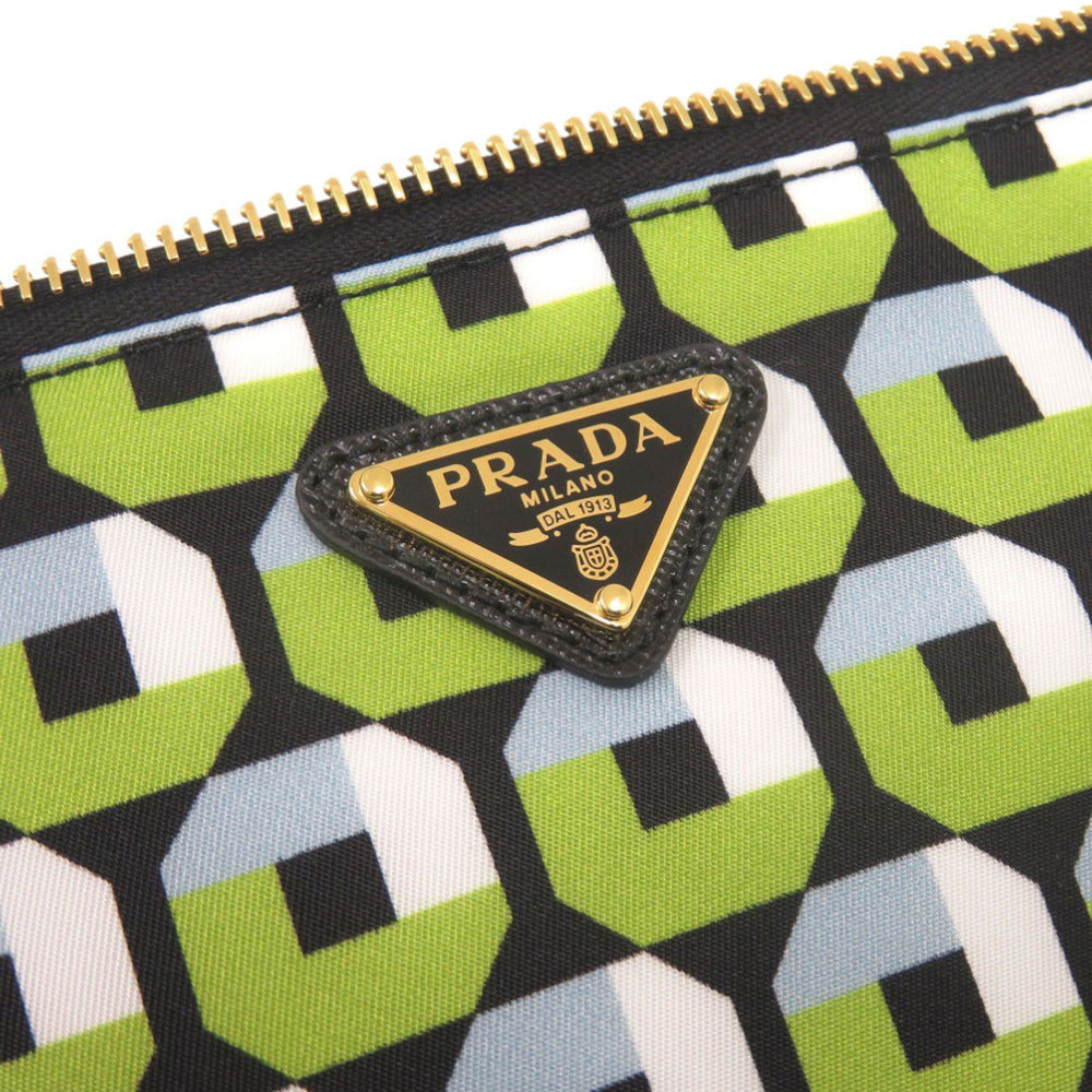 Like New Prada Nylon Green Handbag Pouch 1289PRADA — Like New