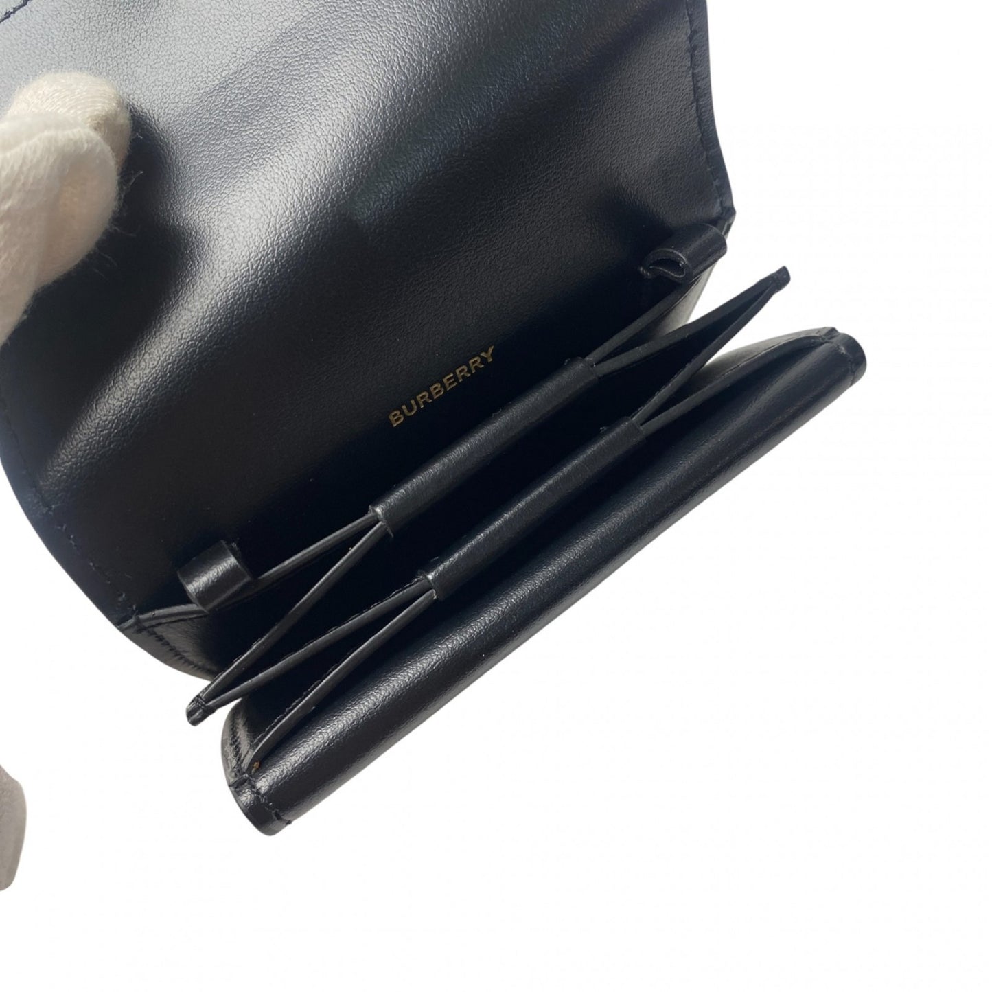 Burberry Women's Bifold Wallet Chain Shoulder Crossbody