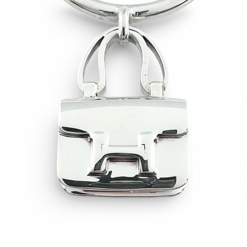 HERMES Amulette Constance Ring, AG925, 2020 model, Silver, Size 54, Made in France, Weight: 6.8g, Women's — Like New