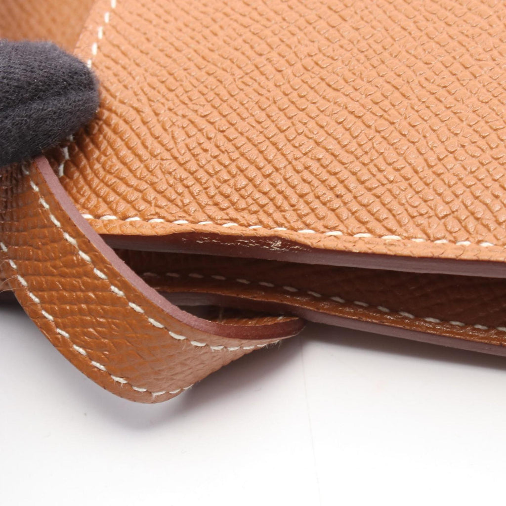 Hermes Hermès Kelly Wallet, long bifold wallet, leather, Epsom women's, brown