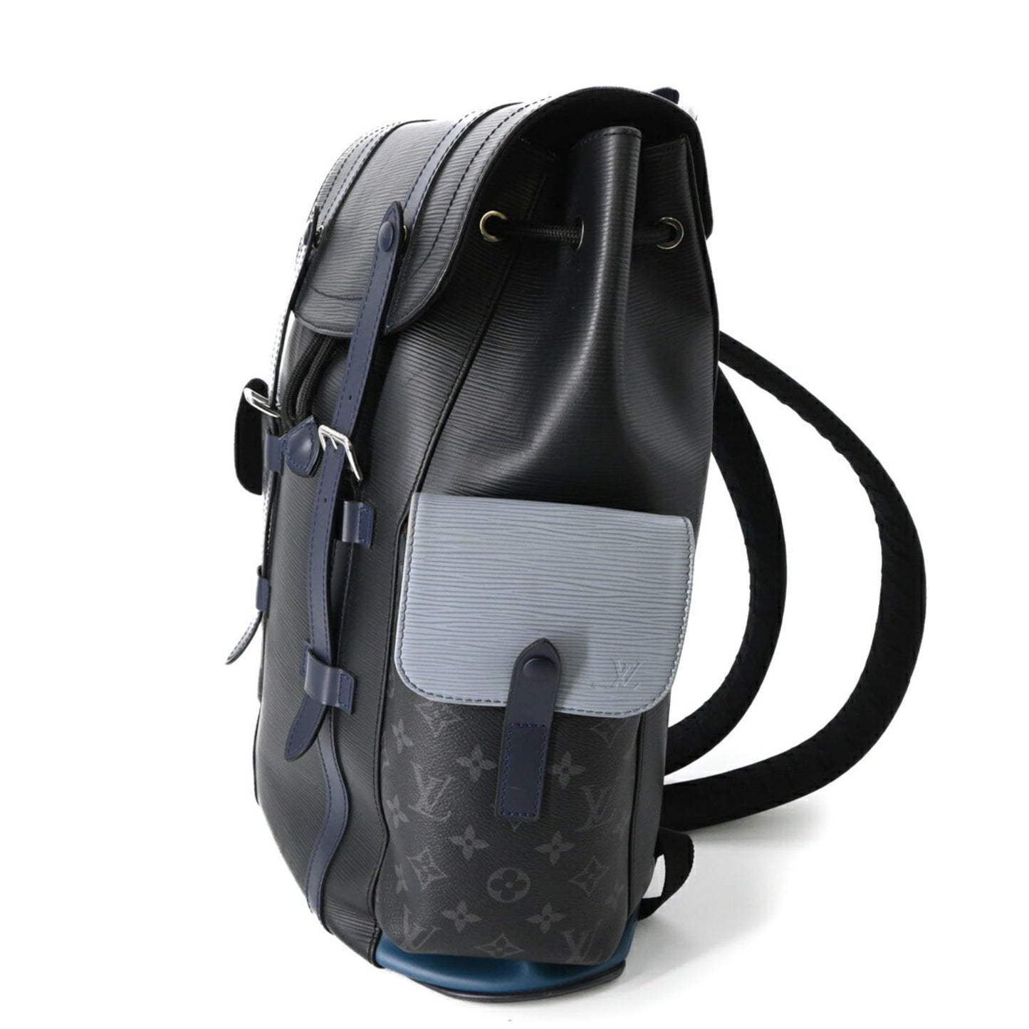 LOUIS VUITTON Christopher PM Epi Monogram Eclipse Backpack in Black, M53424