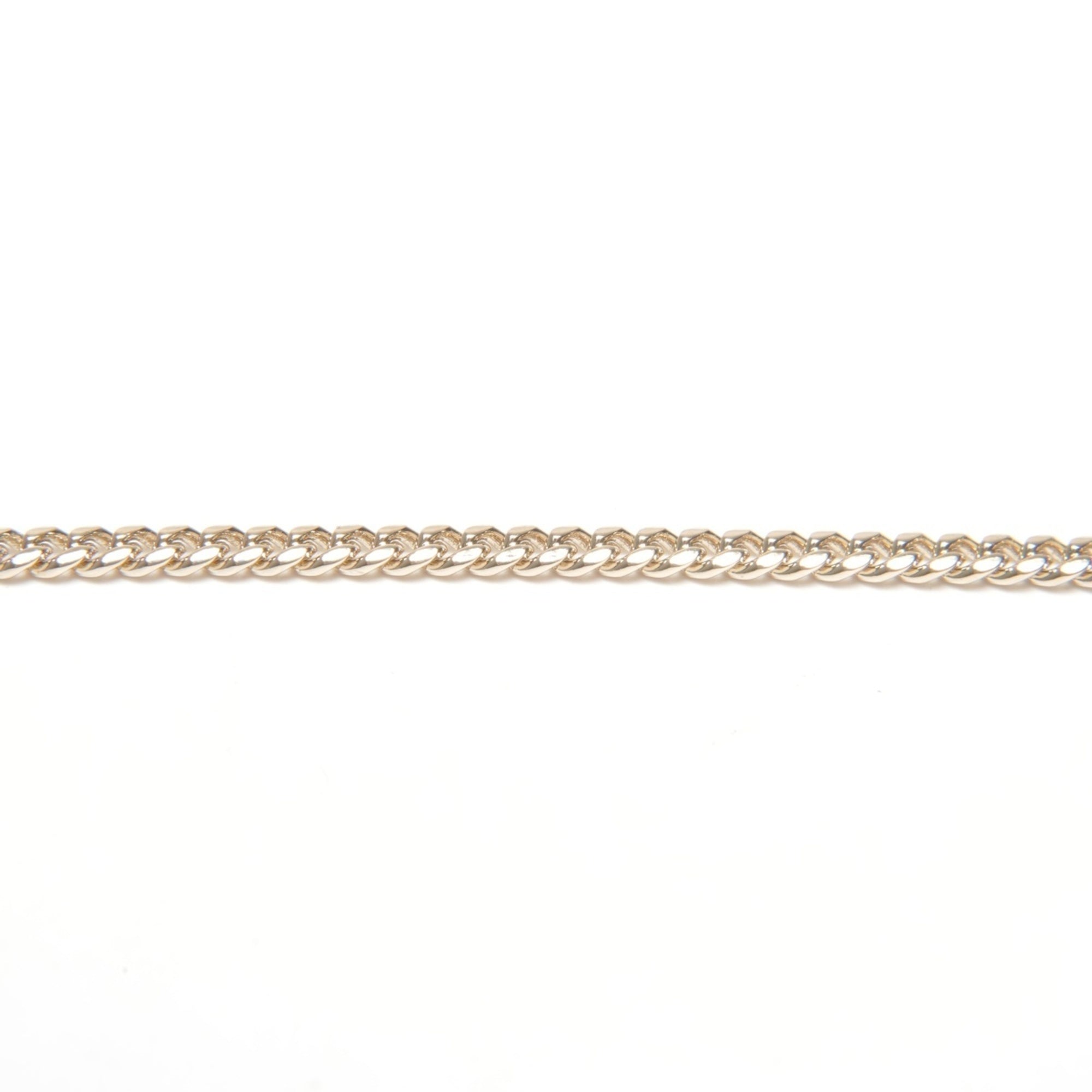 CHANEL C23B Coco Mark Heart Rhinestone Necklace Gold WS25122 — Like New