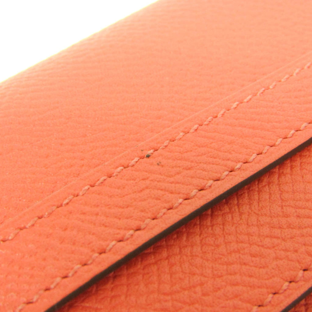 Hermes Kelly Wallet Women's Epsom Leather Long Wallet (bi-fold) Rose Jaipur,Salmon Pink
