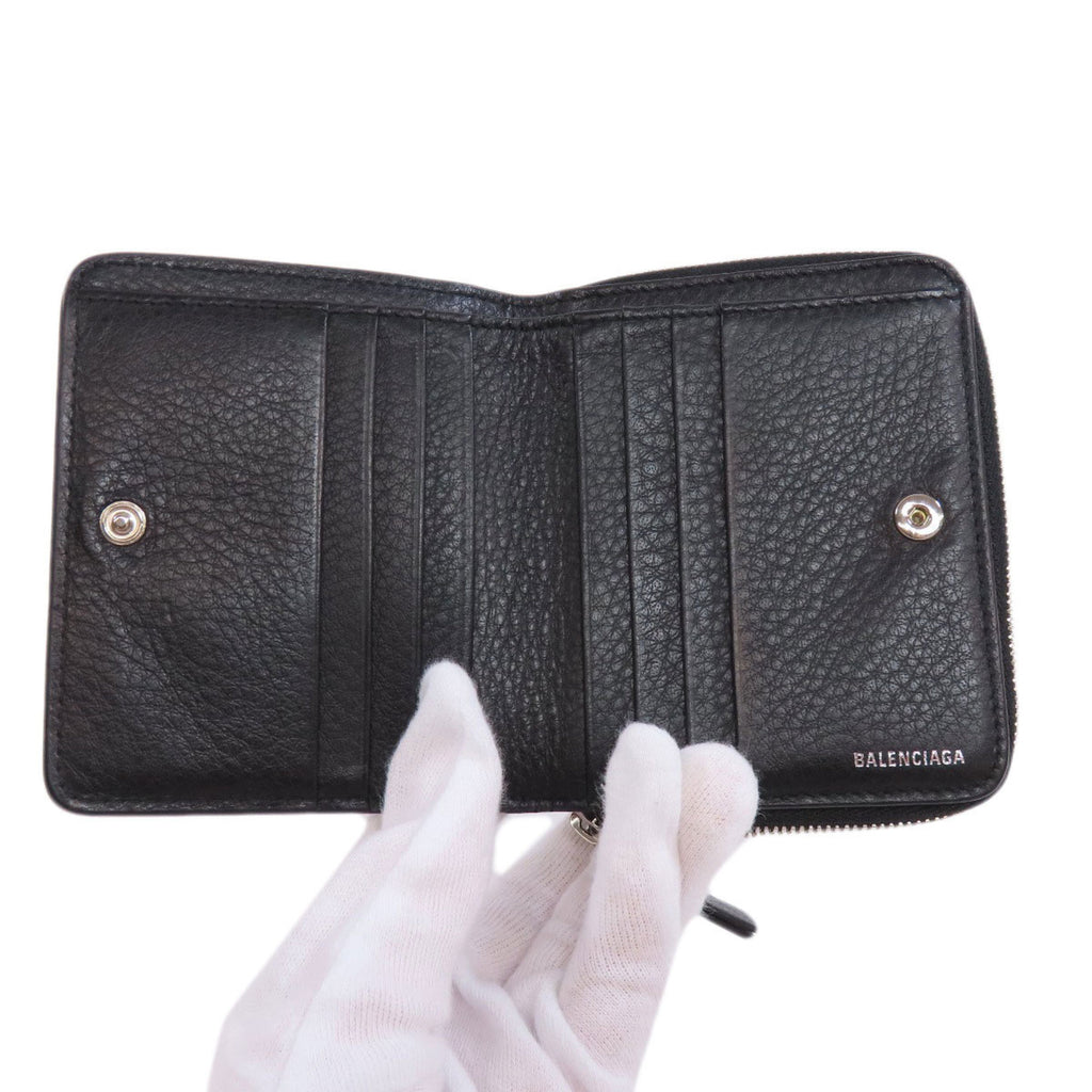 Balenciaga 551933 Everyday Bi-fold Wallet Leather Women's BALENCIAGA