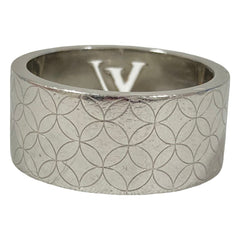 LOUIS VUITTON Louis Vuitton Bague Champs-Élysées Ring M65456 Size L (equivalent) Silver Color Men's — Like New