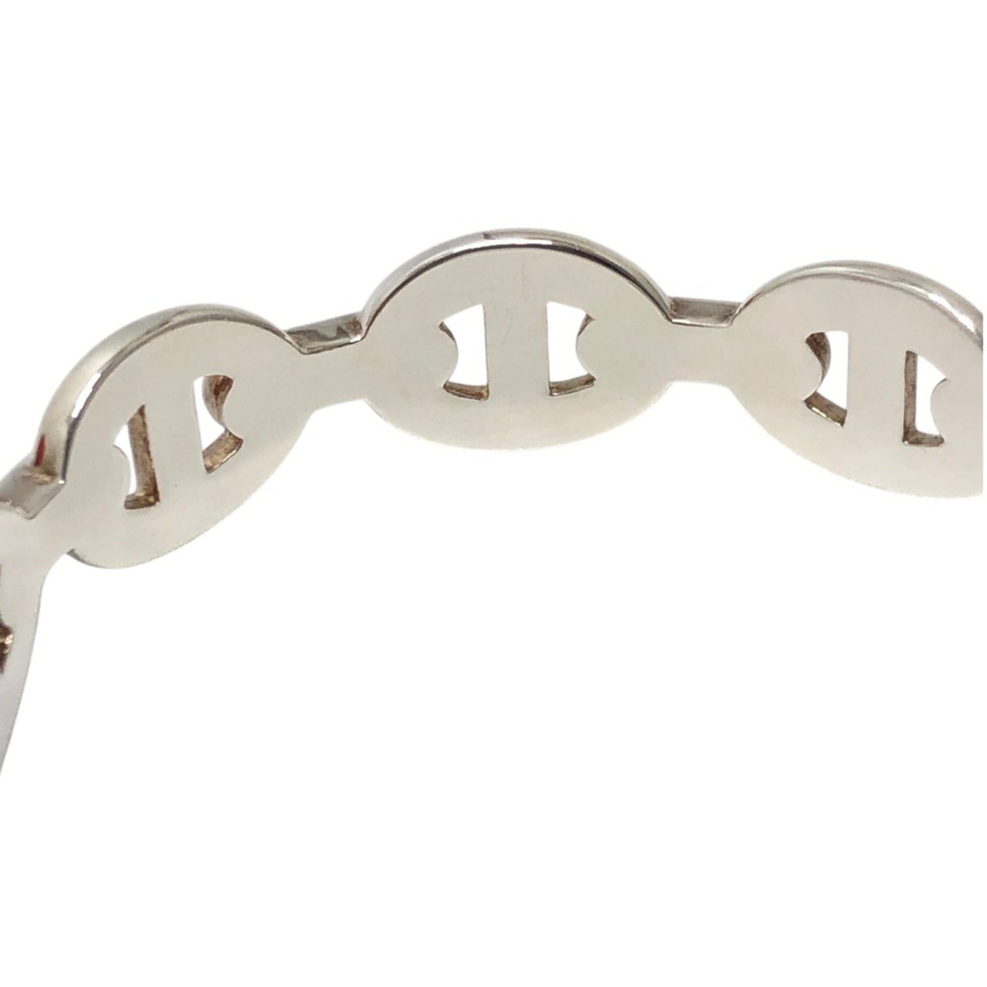 HERMES Chaine d'Ancre Enchainée SH size accessory bangle SV925 women's silver like new — Like New