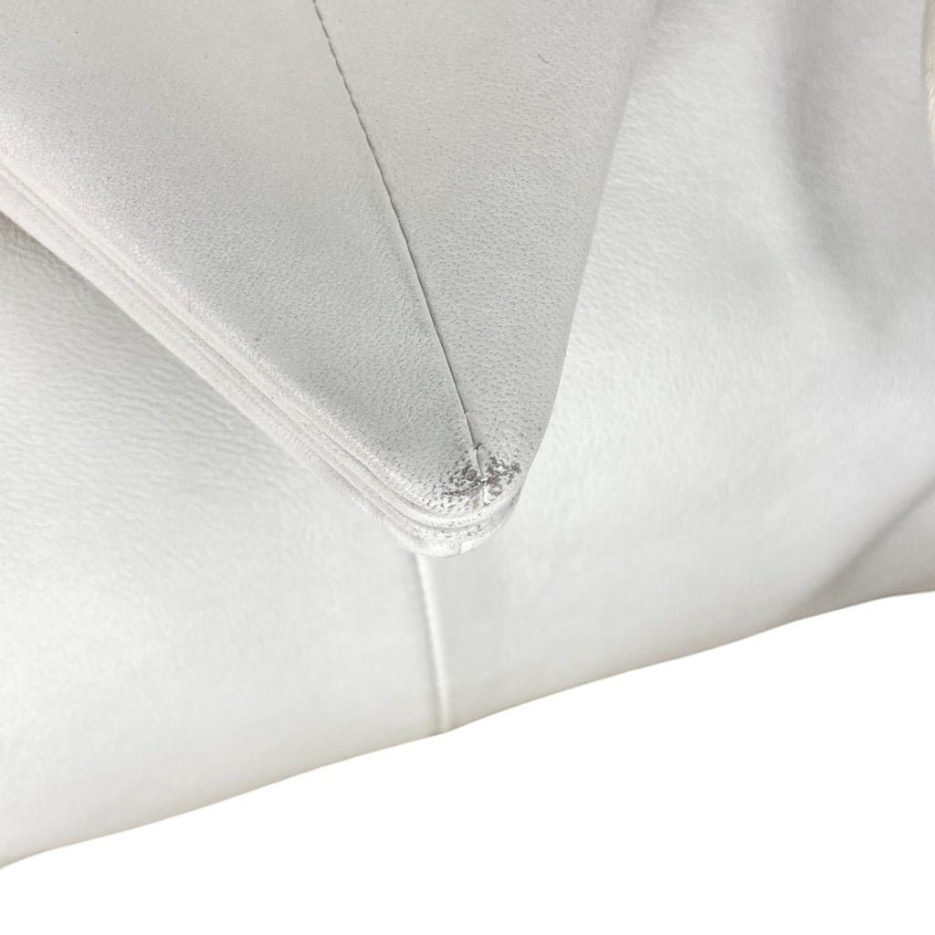 BOTTEGA VENETA Triangle Flap Clutch Bag in Off-White for Women