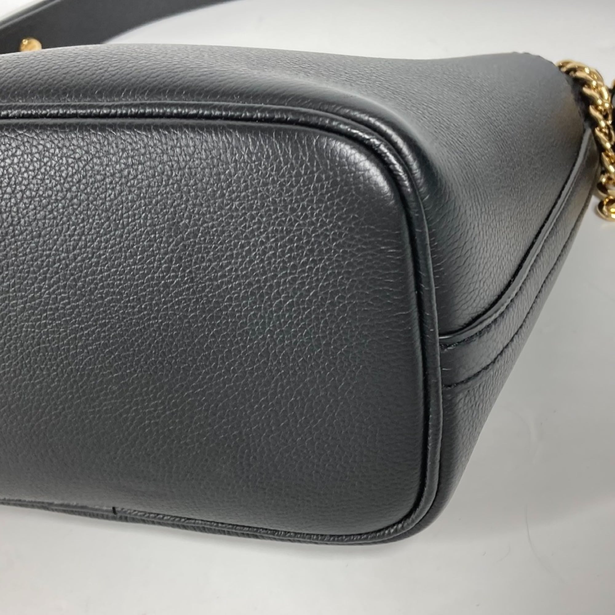 LOUIS VUITTON M24006 Rock & Walk Bucket Chain Shoulder Bag Calf Leather Women's Black L-240704-11 — Like New