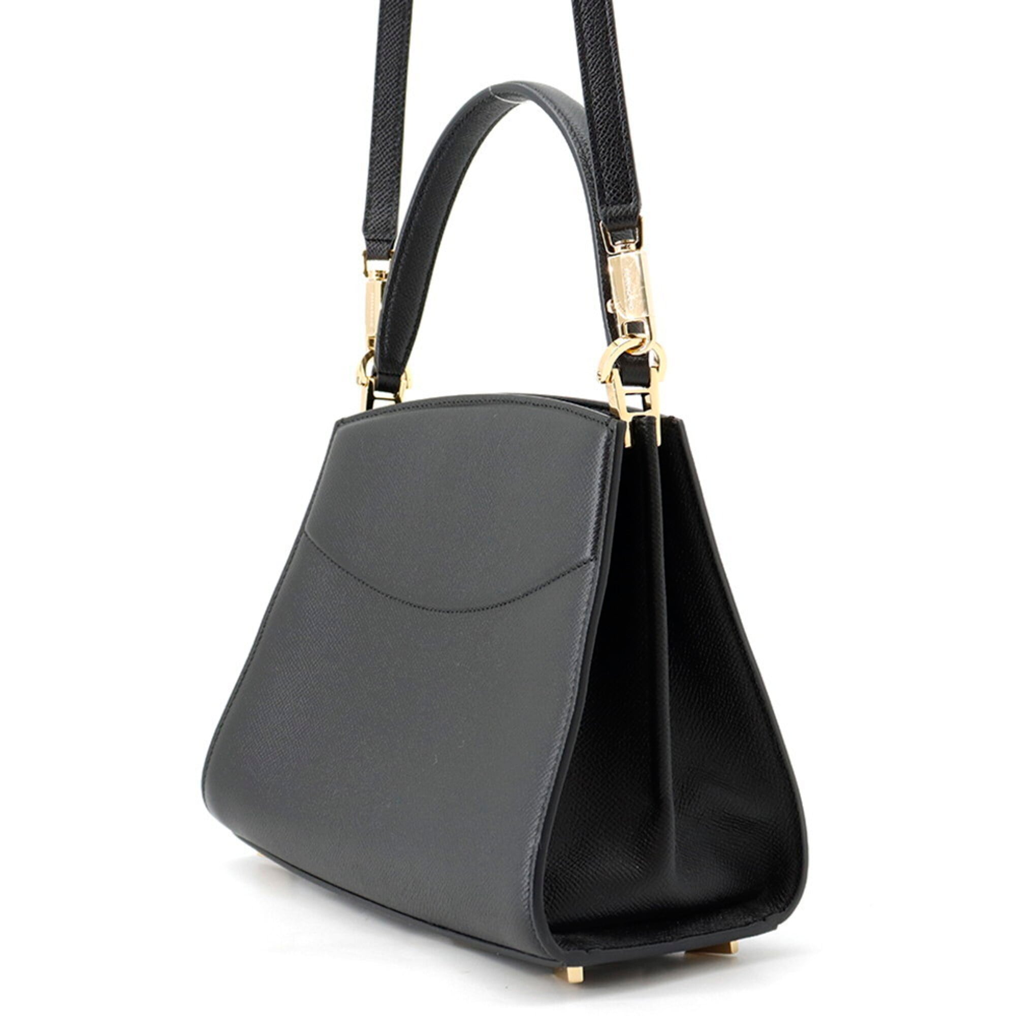 Salvatore Ferragamo handbag New Studio Box S 21A210 2-way black for women — Like New
