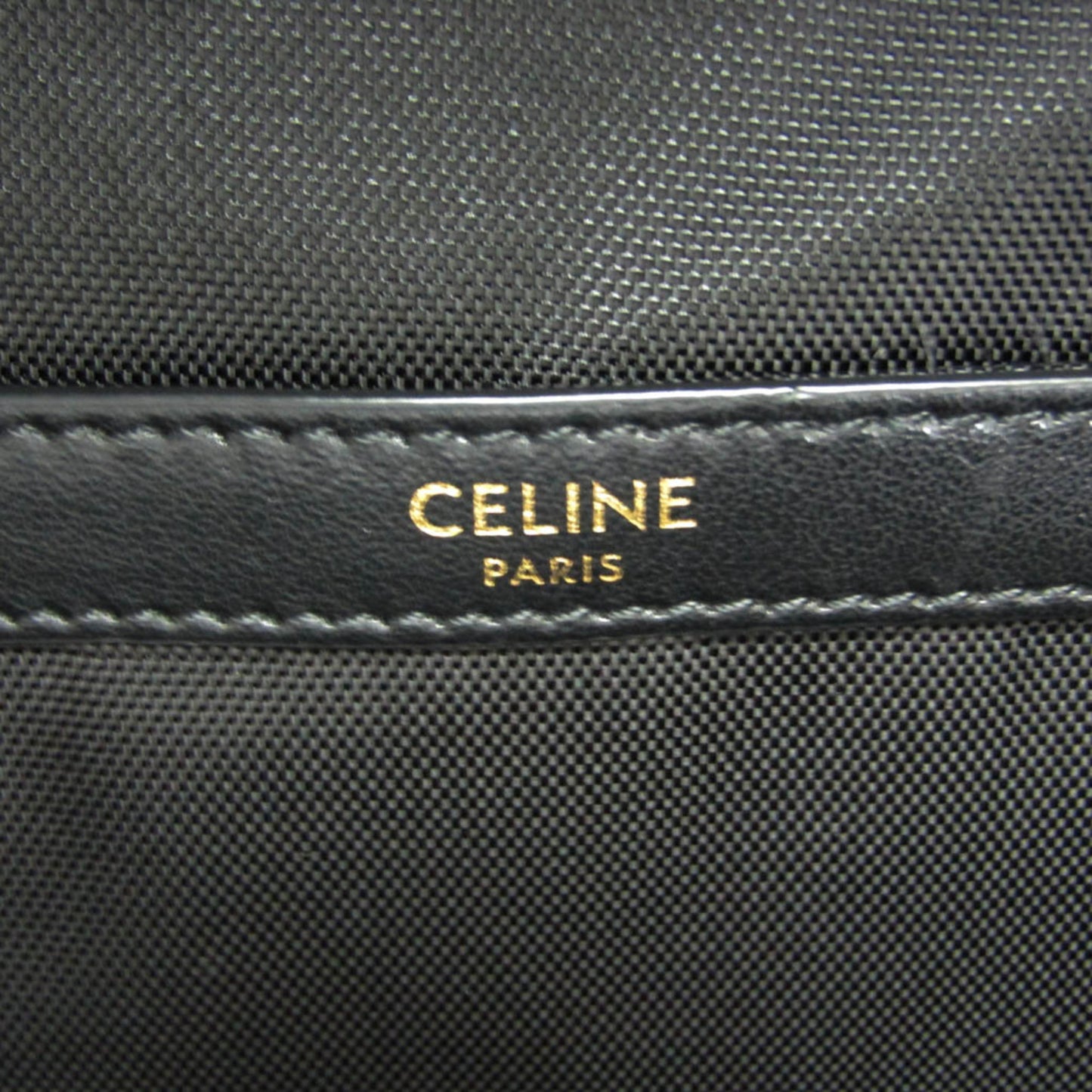 Celine Phono Guitar Print 188382BMH Women's Leather,Nylon Canvas Backpack Black