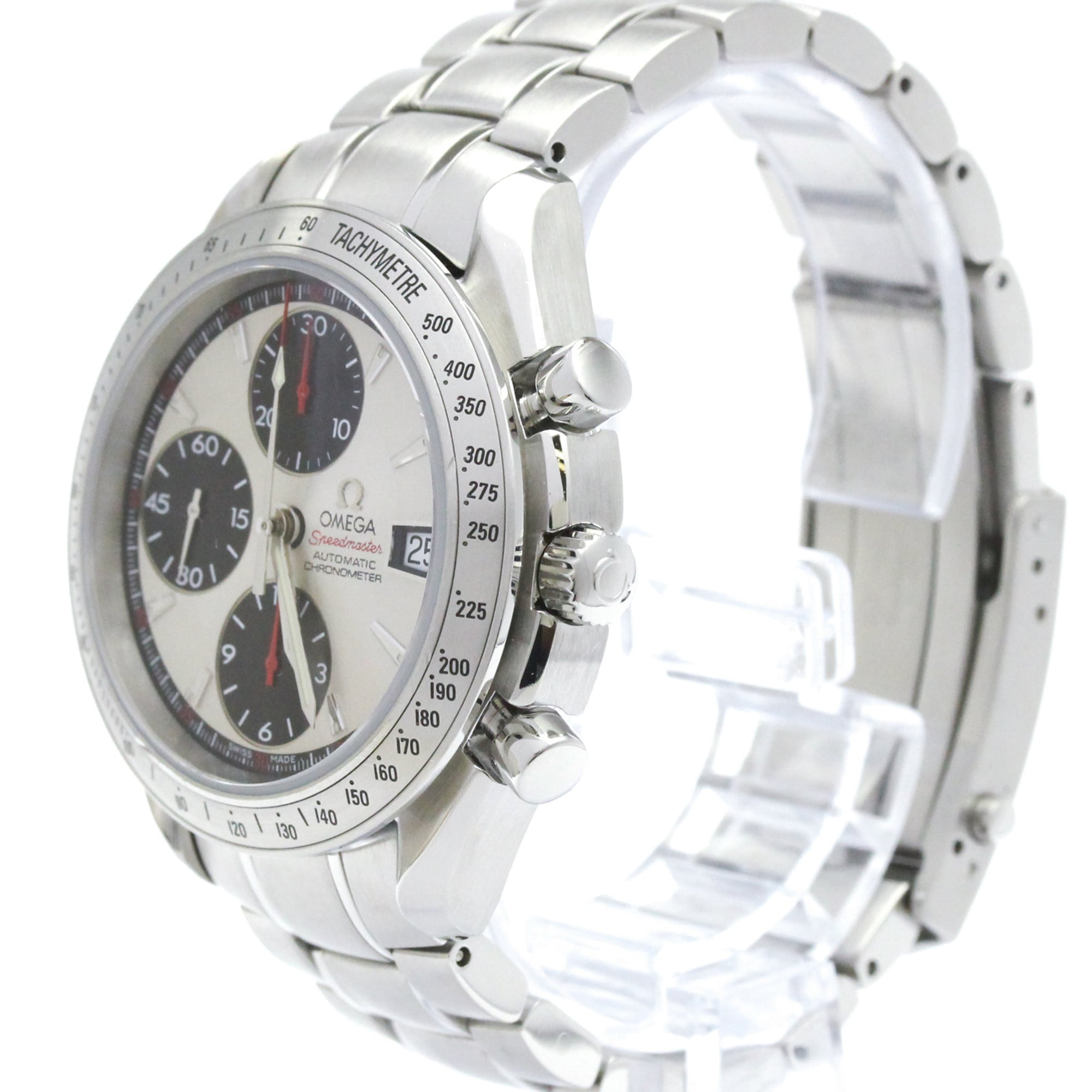 OMEGA Speedmaster Date Steel Automatic Mens Watch 3211.31 Polished — Very Good