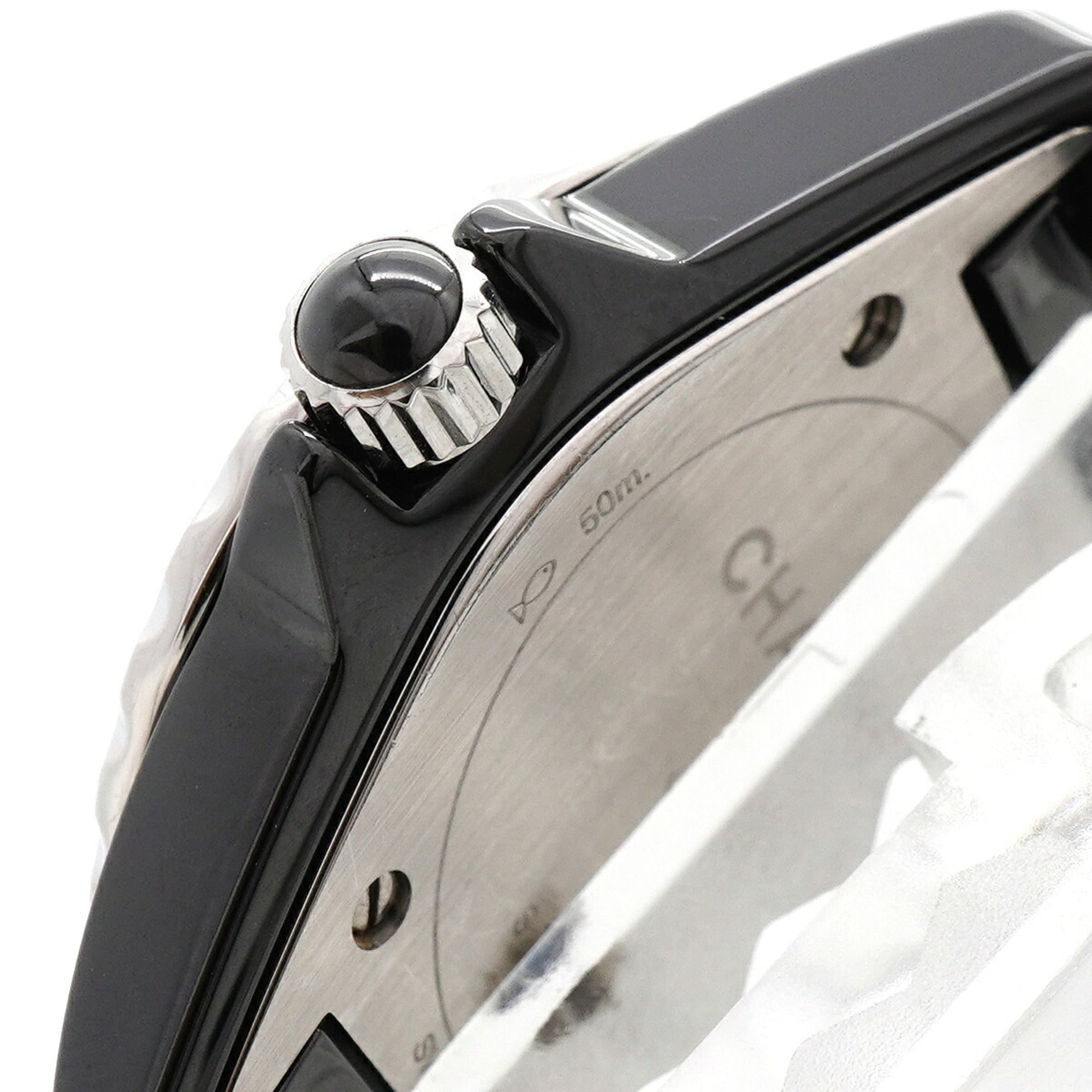 Chanel J12 Diamond H2571 Black Dial Men's Watch — Good